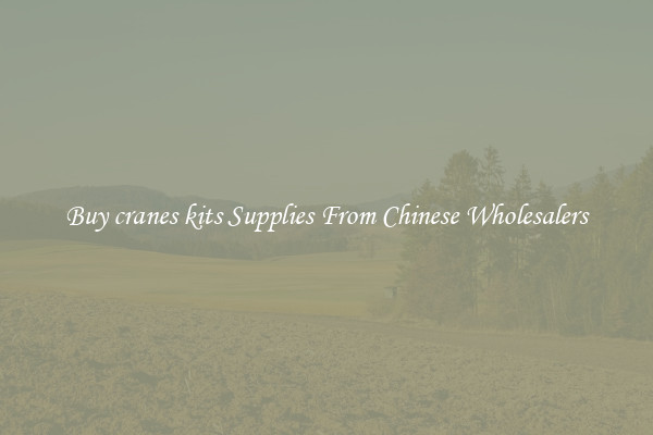 Buy cranes kits Supplies From Chinese Wholesalers