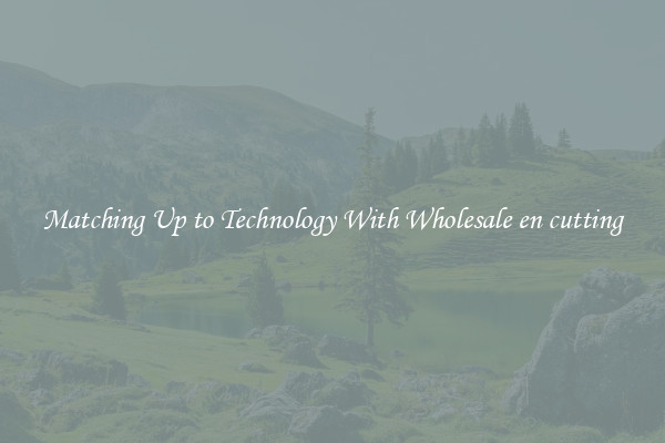 Matching Up to Technology With Wholesale en cutting