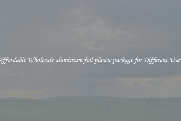 Affordable Wholesale aluminium foil plastic package for Different Uses 