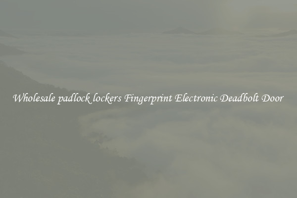 Wholesale padlock lockers Fingerprint Electronic Deadbolt Door 