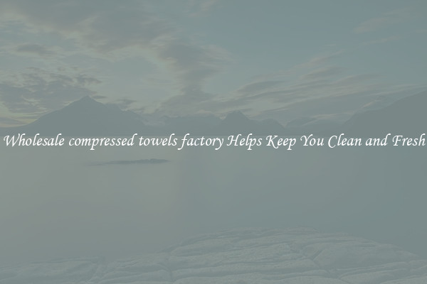 Wholesale compressed towels factory Helps Keep You Clean and Fresh