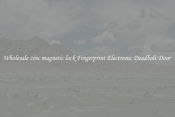 Wholesale zinc magnetic lock Fingerprint Electronic Deadbolt Door 