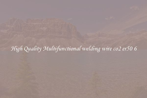 High Quality Multifunctional welding wire co2 er50 6