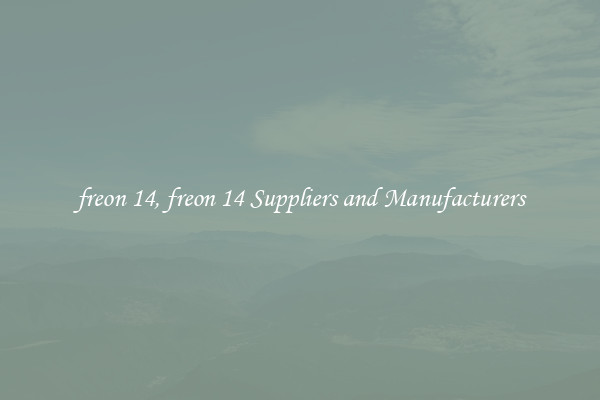 freon 14, freon 14 Suppliers and Manufacturers
