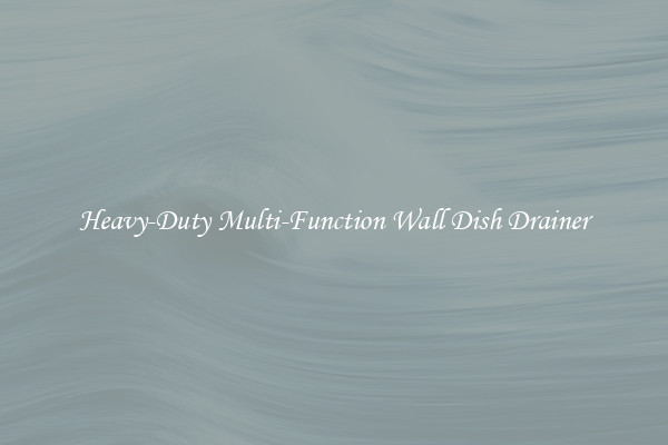 Heavy-Duty Multi-Function Wall Dish Drainer