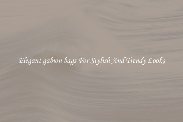 Elegant gabion bags For Stylish And Trendy Looks