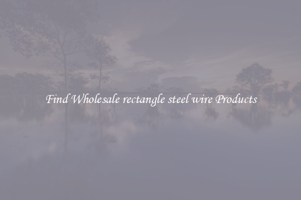 Find Wholesale rectangle steel wire Products